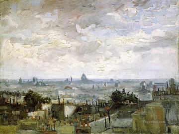  Pari Obras - Los tejados de París Vincent van Gogh